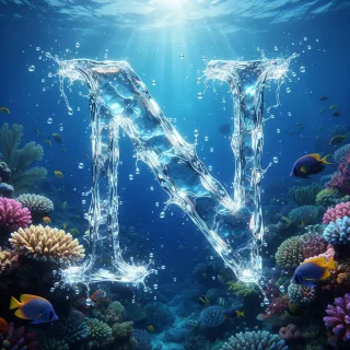 Coral reef — letter N