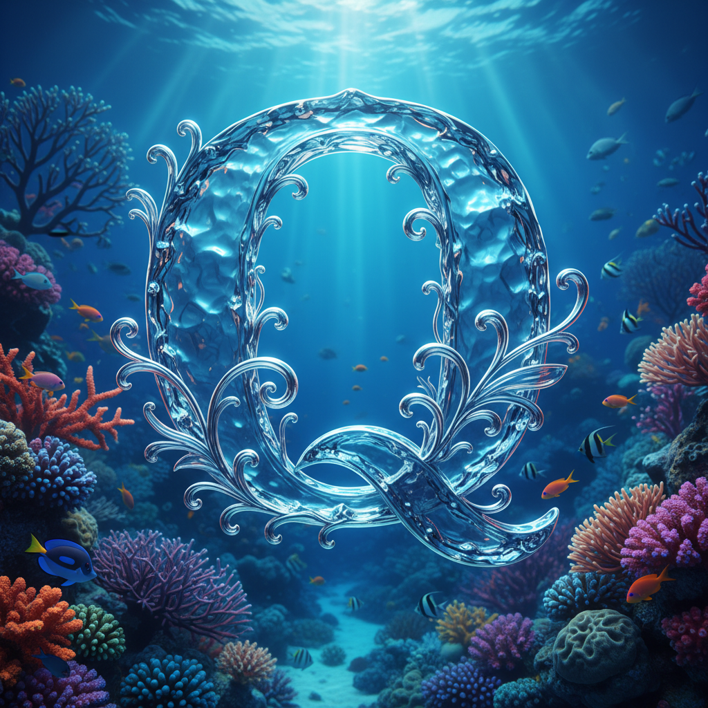 Coral reef — letter Q