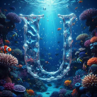 Coral reef — letter U