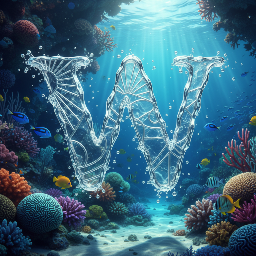 Coral reef — letter W
