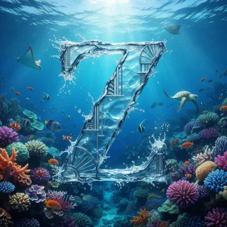 Coral reef — letter Z
