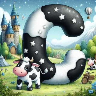 Cow — letter C