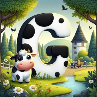 Cow — letter G