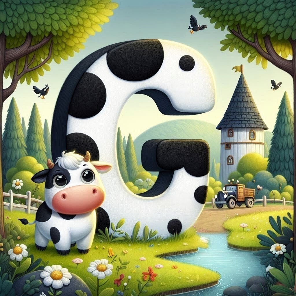 Cow — letter G