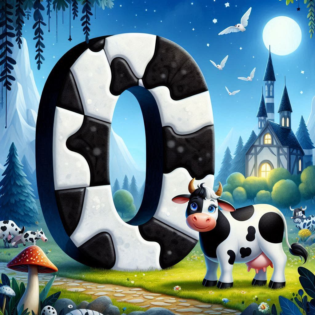 Cow — letter O