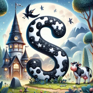 Cow — letter S