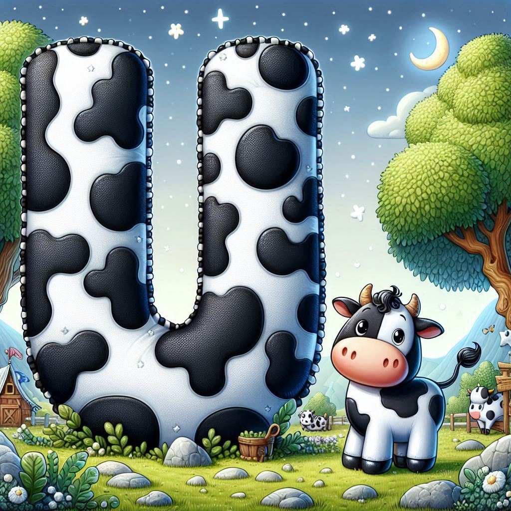 Cow — letter U (variant 2)