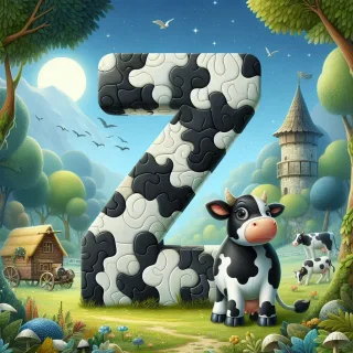Cow — letter Z (variant 2)