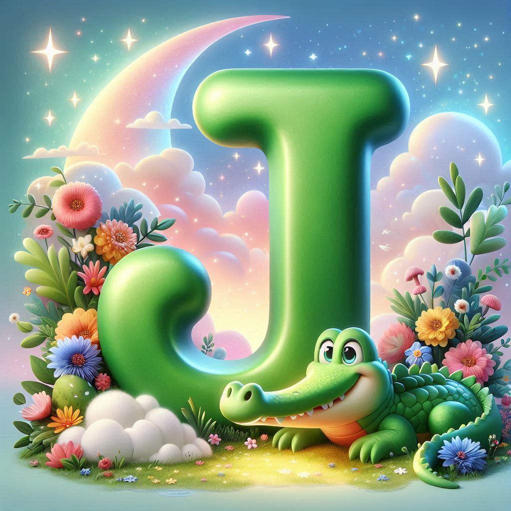 Crocodile 2 — letter J