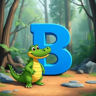 Crocodile — letter B