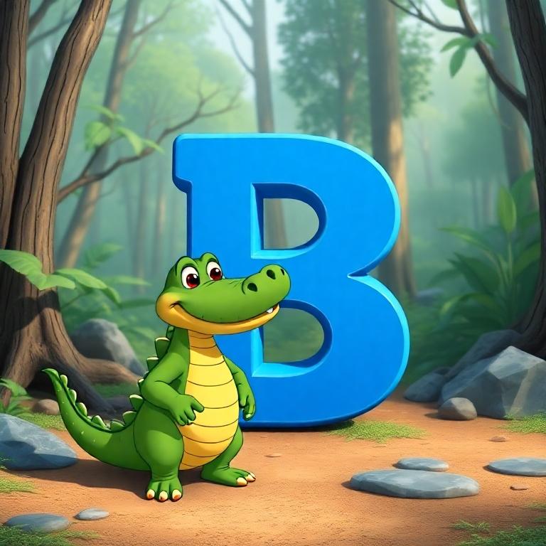 Crocodile — letter B