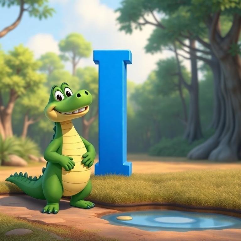 Crocodile — letter I