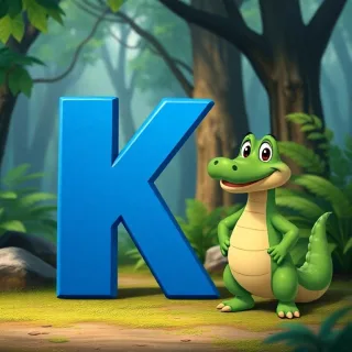 Crocodile — letter K