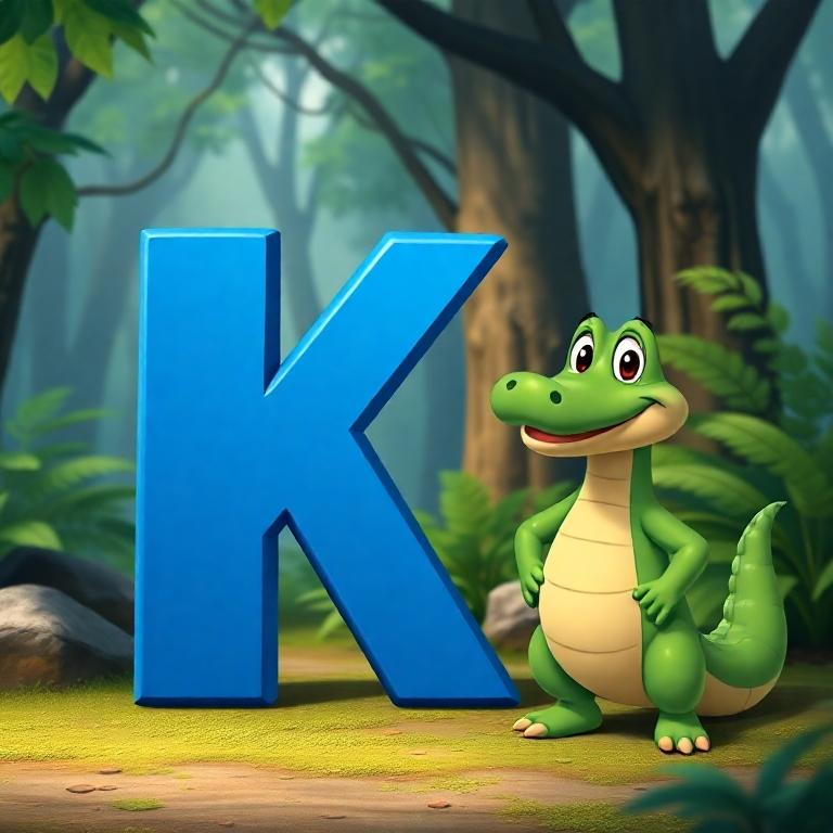 Crocodile — letter K