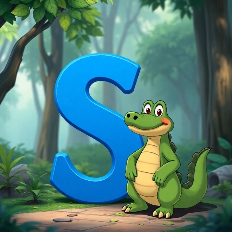 Crocodile — letter S
