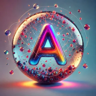 Crystal ball — letter A
