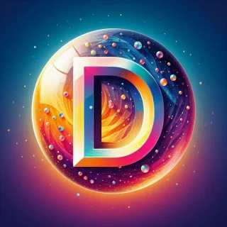 Crystal ball — letter D