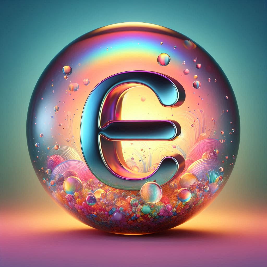 Crystal ball — letter E
