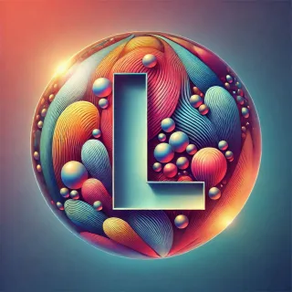 Crystal ball — letter L