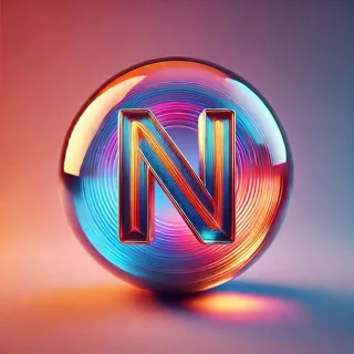 Crystal ball — letter N