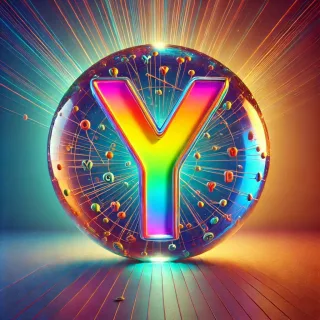 Crystal ball — letter Y
