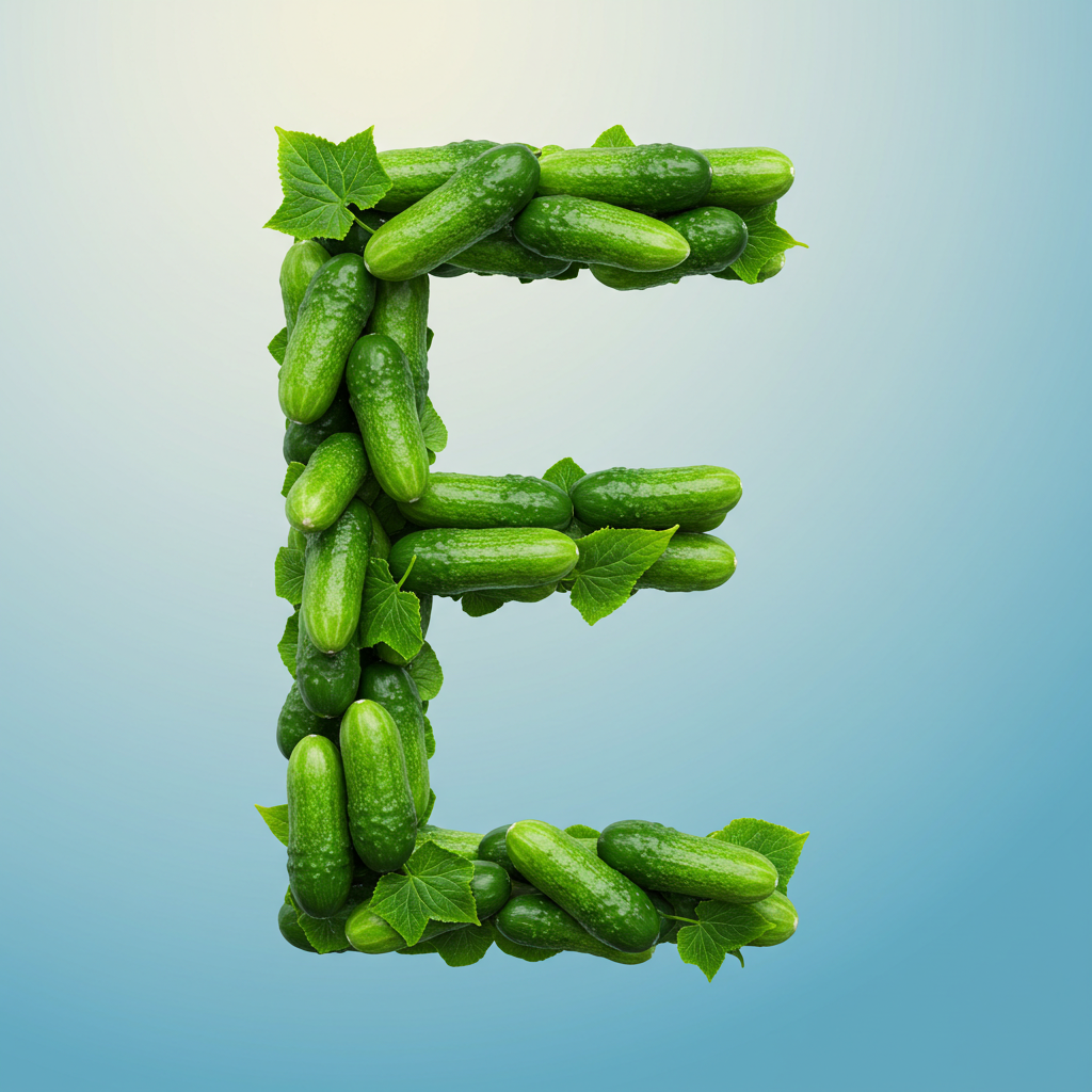 Cucumber — letter E