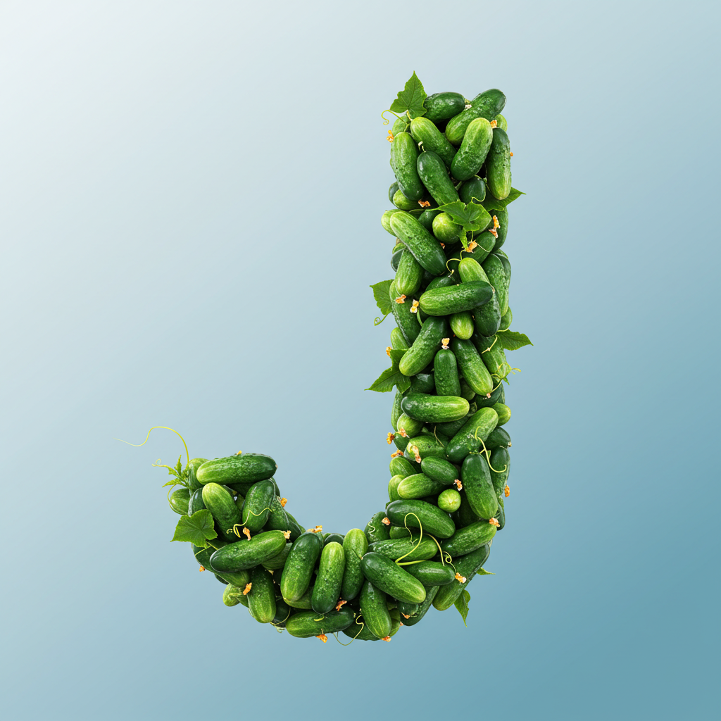 Cucumber — letter J