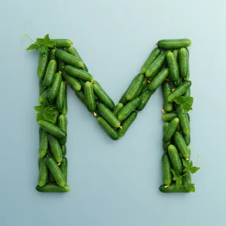 Cucumber — letter M
