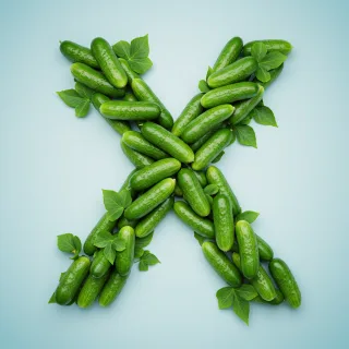 Cucumber — letter X