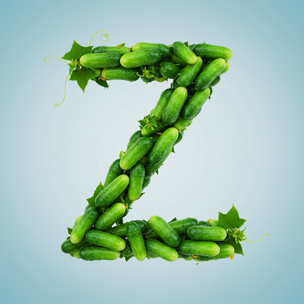 Cucumber — letter Z (variant 2)
