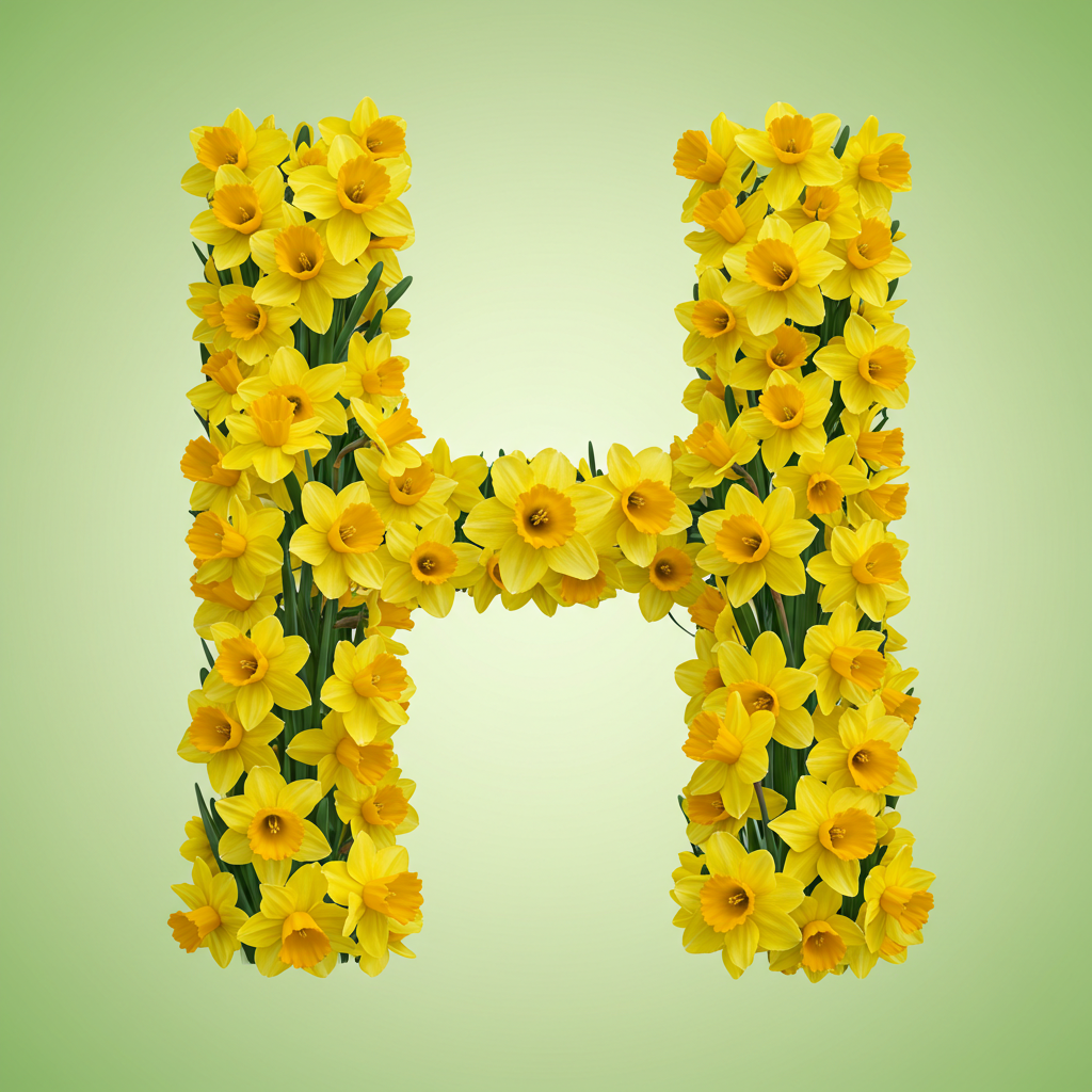 Daffodil 2 — letter H