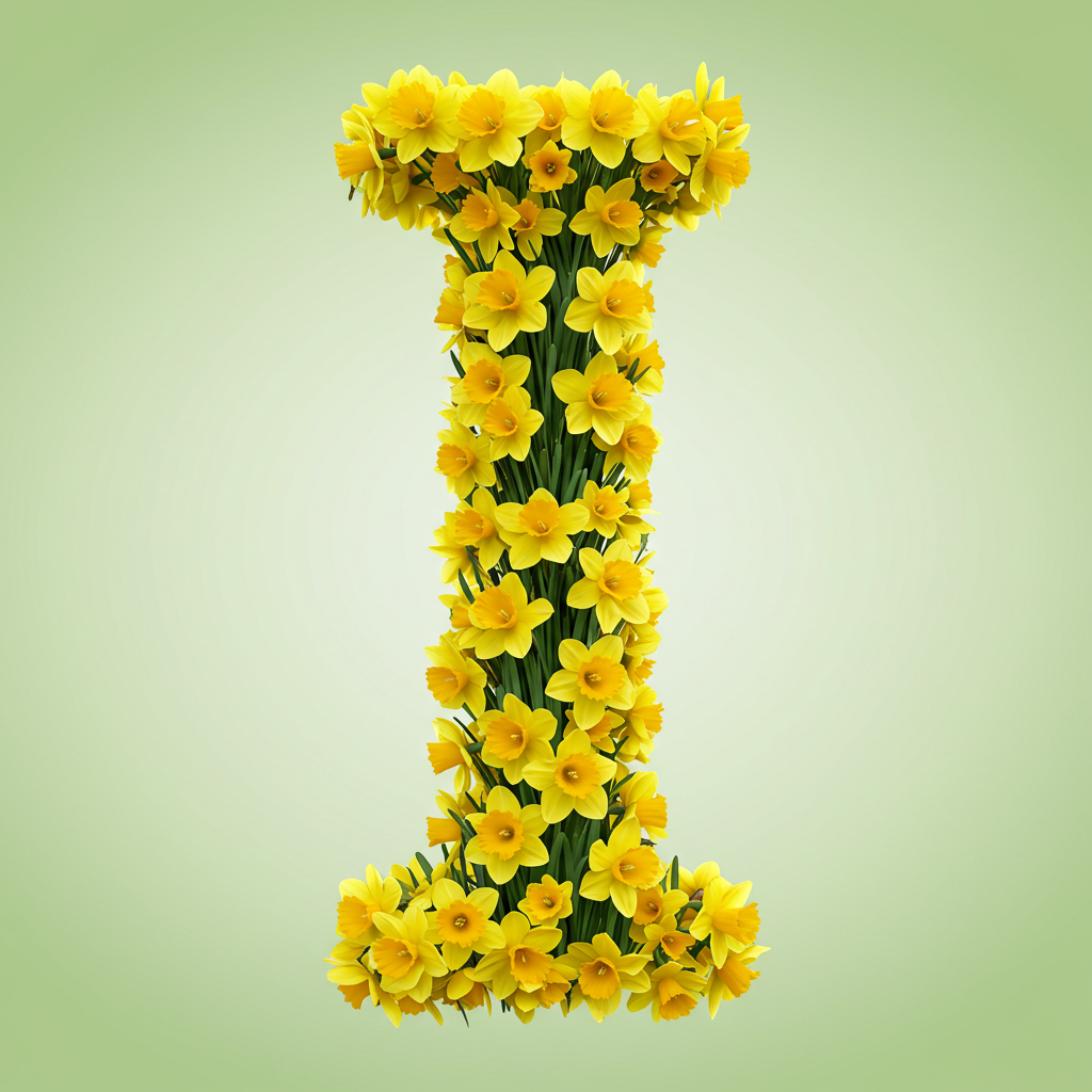 Daffodil 2 — letter I (variant 2)