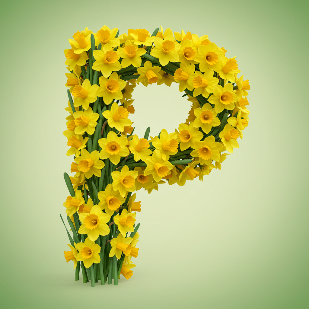 Daffodil 2 — letter P