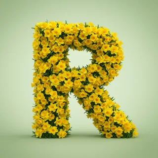 Daffodil 2 — letter R