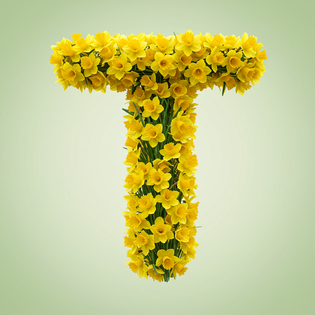 Daffodil 2 — letter T