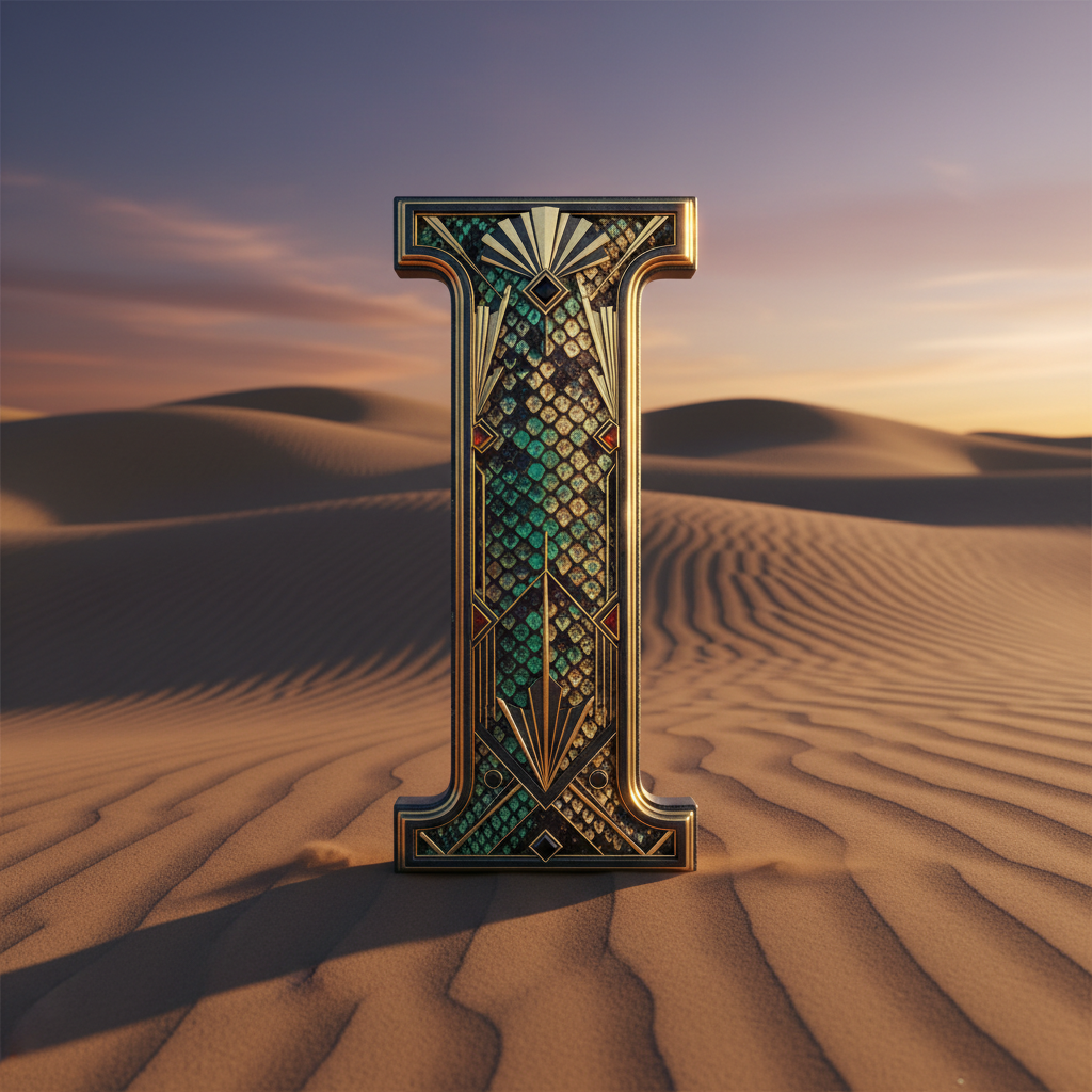 Desert dunes — letter I
