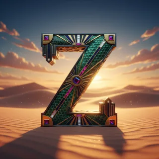 Desert dunes — letter Z