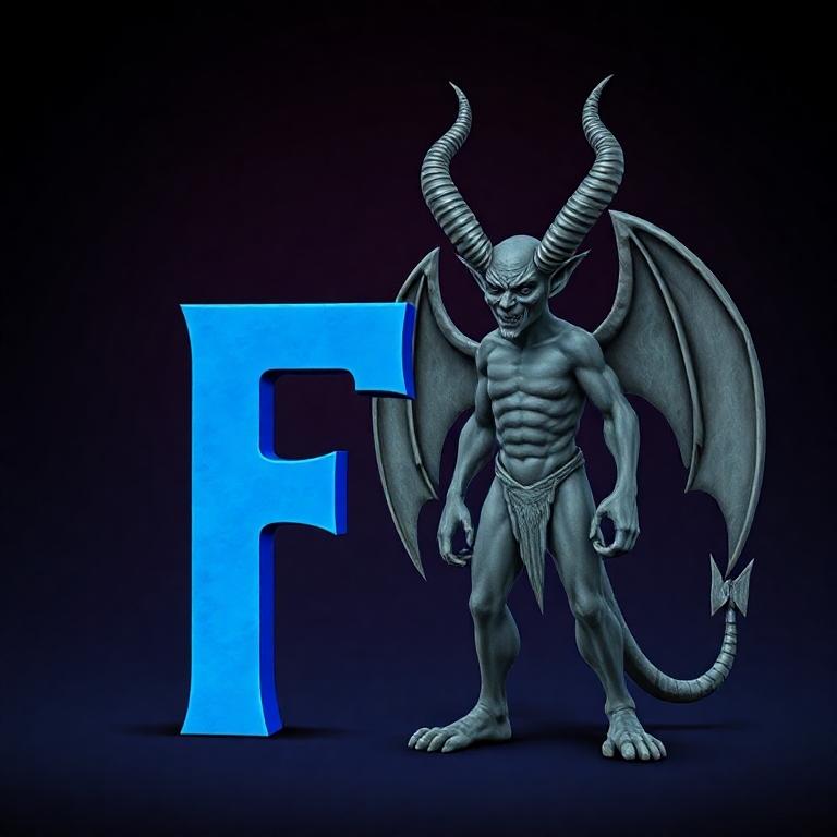 Devil 2 — letter F
