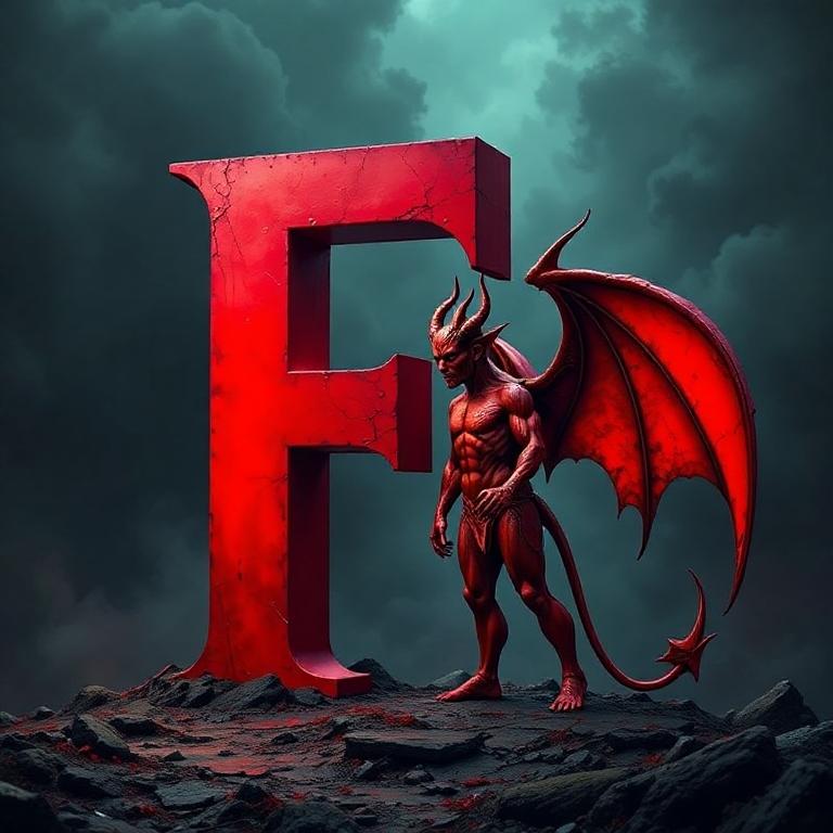 Devil 3 — letter F
