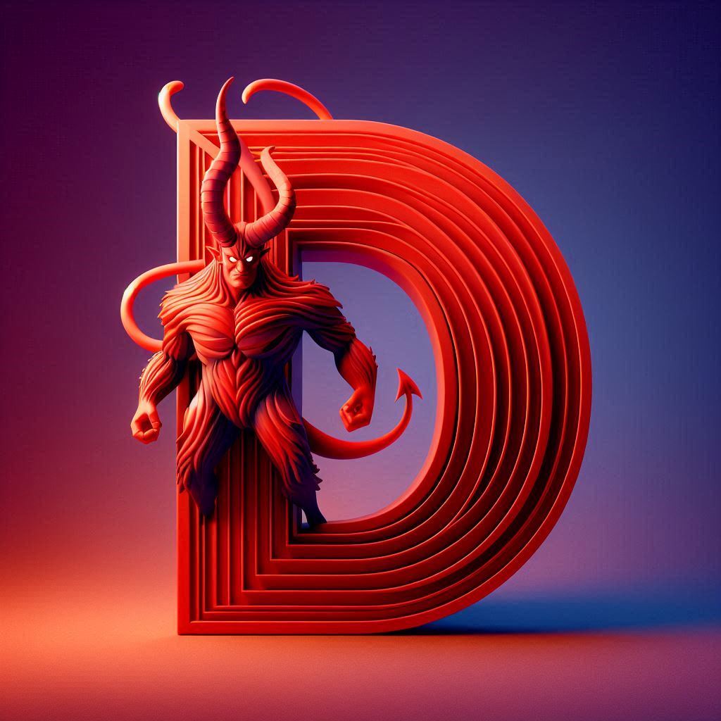 Devil — letter D