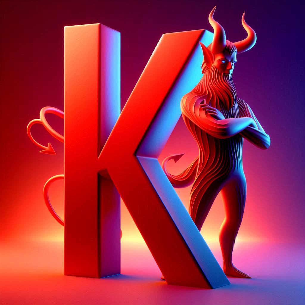 Devil — letter K