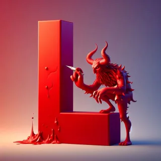 Devil — letter L