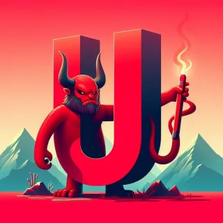 Devil — letter U