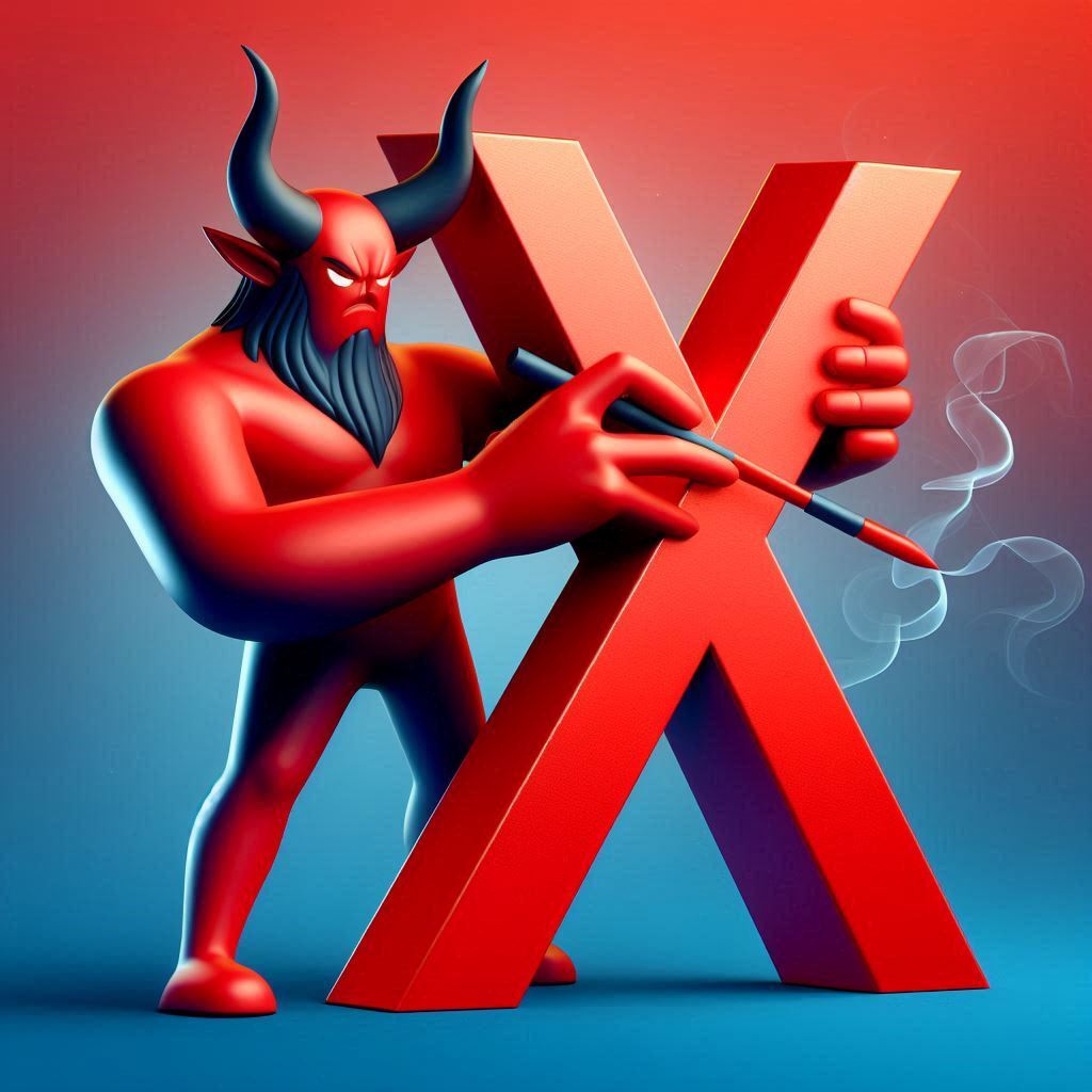 Devil — letter X