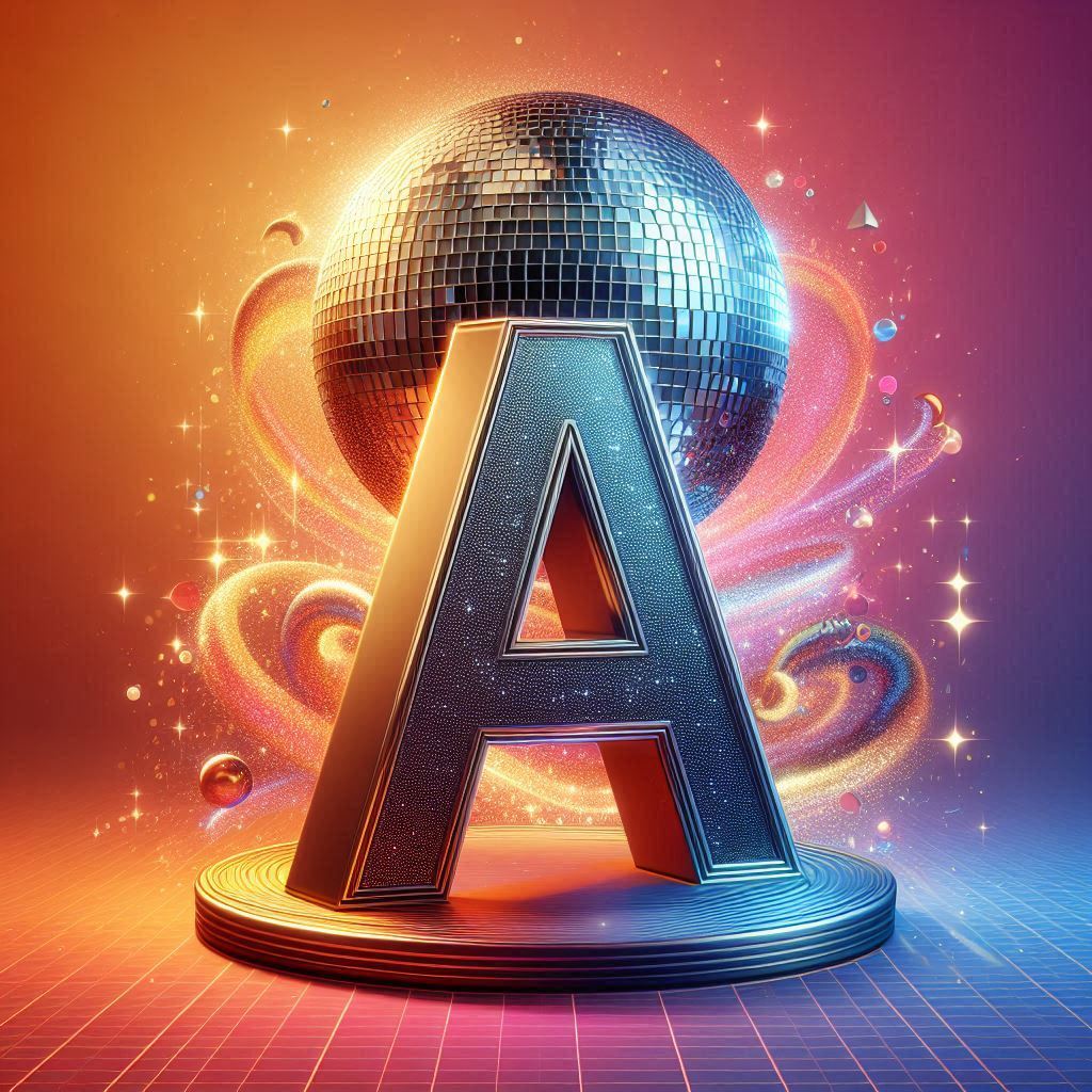 Disco effect — letter A