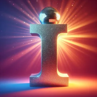 Disco effect — letter I