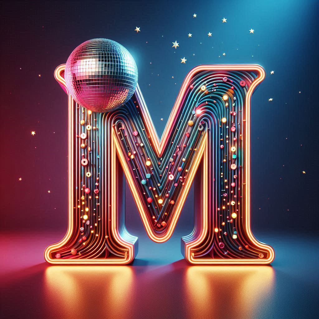 Disco effect — letter M