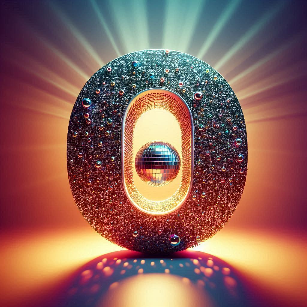 Disco effect — letter O
