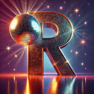 Disco effect — letter R