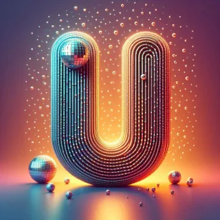 Disco effect — letter U